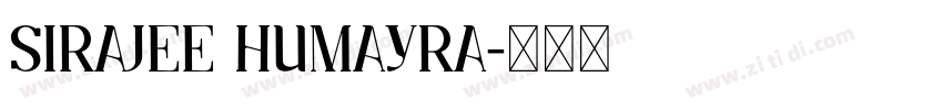 Sirajee Humayra字体转换